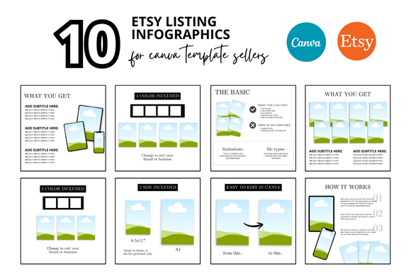 10 Etsy Listing Photo Infographics: Create Professional Listings That Sell