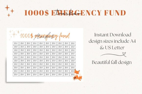 1000Fall Emergency Fund Tracker