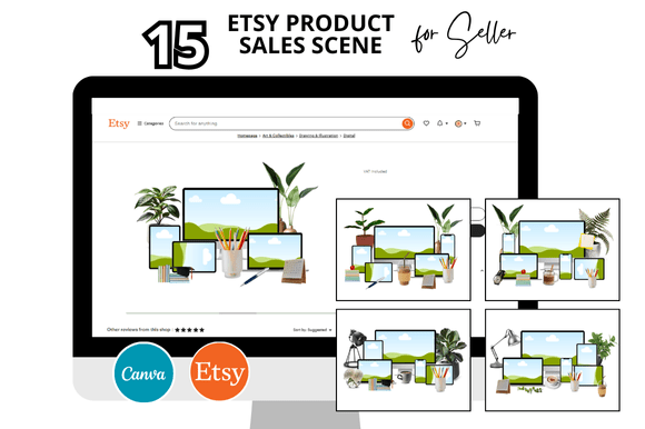15 Etsy Product Sale Scene Templates That Streamline Your Digital Shop Workflow