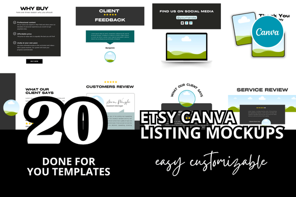 20 Etsy Listings Mockup: Build Your Shop’s Visual Identity Fast