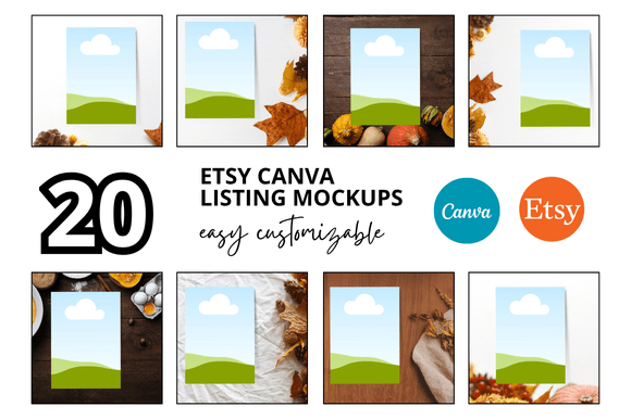 20 Thanksgiving Etsy Listings Mockup