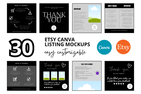 30 Etsy Bundle Listings Mockup: Save Time and Boost Your Digital Store