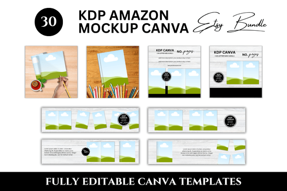 30 KDP Amazon Etsy Listing Mockup Bundle: A Game-Changer for Digital Sellers