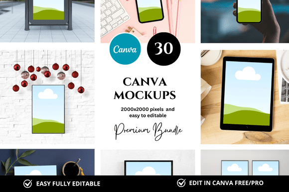 30 Photo Canva Mockup