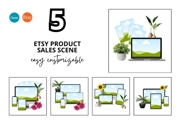 5 Etsy Product Sale Scene Bundle: A Smarter Way to Showcase Your Digital Shop