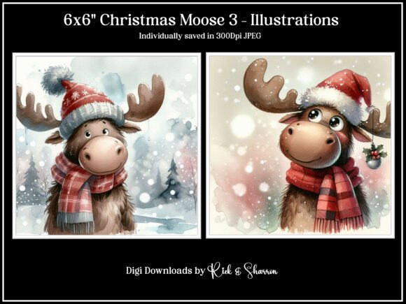 6x6 Christmas Moose 9-12- JPEG Creative Guide