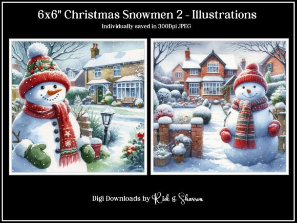 6x6 Christmas Snowmen 5-8: Creative Project Ideas