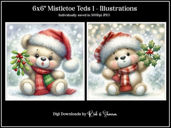 6x6 Miseltoe Teds 1 1-4: Digital Craft Essentials