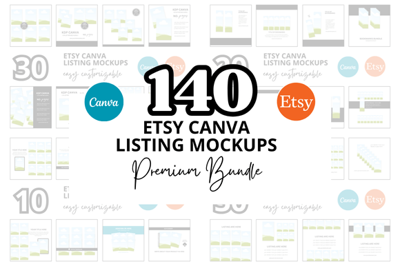 Bonus 140 Etsy Listings Mockup
