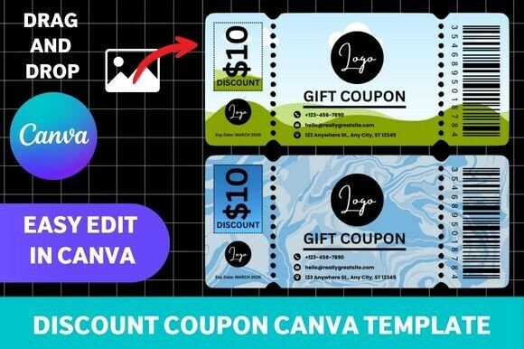 Boost Your Sales with a Discount Coupon Canva Template
