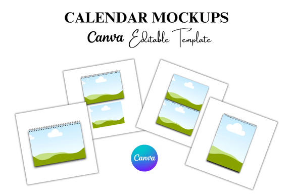 Calendar Frame Mockup Canva: A Strategic Tool for Digital Product Designers