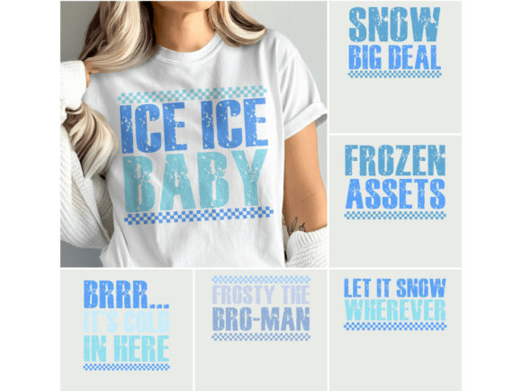 Christmas Grunge Png Set of 6