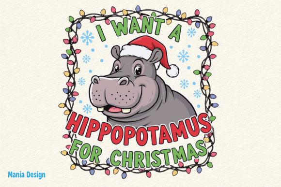 Christmas Hippo Song PNG
