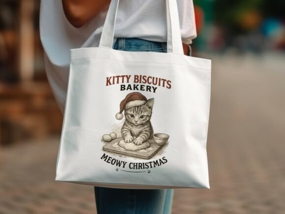 Cute Christmas Kitty Baking PNG: A Versatile Creative Asset for Holiday Projects