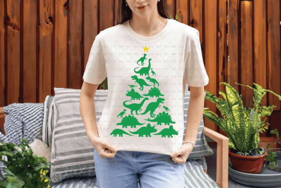 Dinosaur Christmas Tree PNG: A Unique Holiday Design for Creative Projects