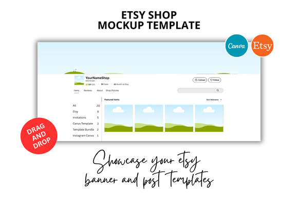 Etsy Shop Mockup Template Guide