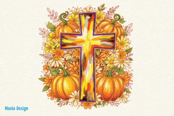 Fall Floral Faith Cross PNG: A Perfect Blend of Seasonal Beauty and Spiritual Inspiration