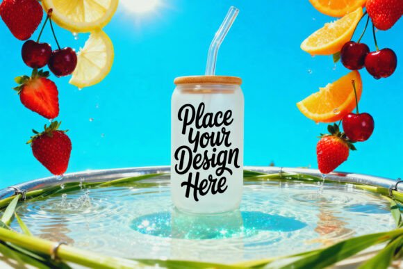 Frosted Libby Glass Mockup PSD JPG: A Strategic Tool for Creative Presentation