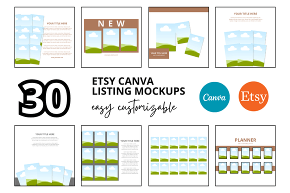 Maximize Your Etsy Sales with 30 Printables Etsy Listings Mockup