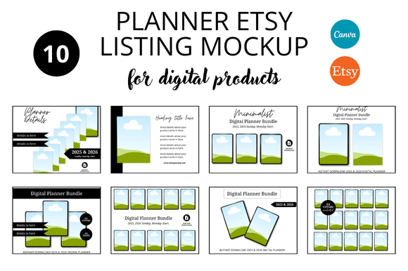 Planner Etsy Listings Mockup: A Practical Tool for Sellers Who Want to Save Time and Look Professional