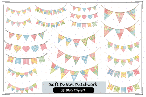 Soft Pastel Patchwork Bunting