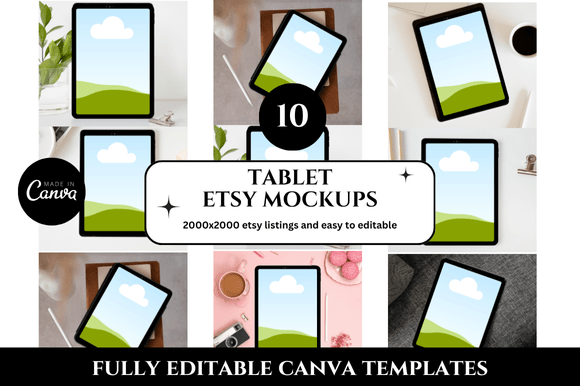 Tablet Etsy Listings Mockup