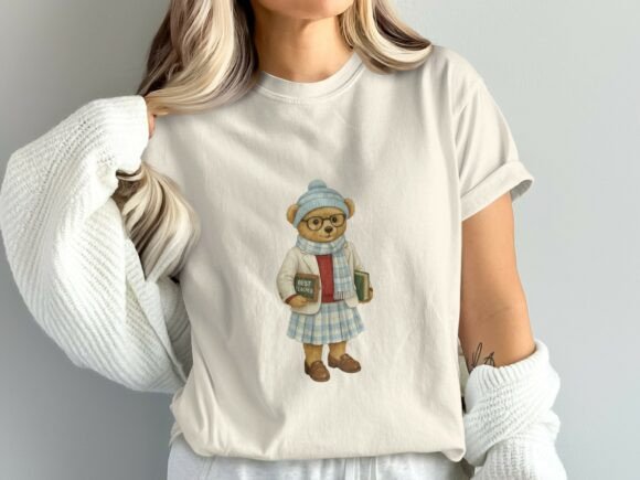 Teacher Bear Shirt Design PNG: A Versatile Digital Asset for Creators and Professionals