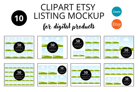 The Essential Role of a Clipart Etsy Listings Mockup in Digital Product Branding