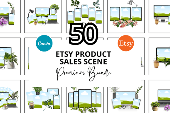 Transform Your Etsy Listings with the 50 Etsy Product Sale Scene Bundle