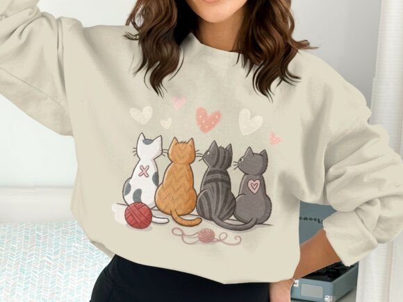 Unleashing Creativity with the Cats and Yarn Shirt Design PNG